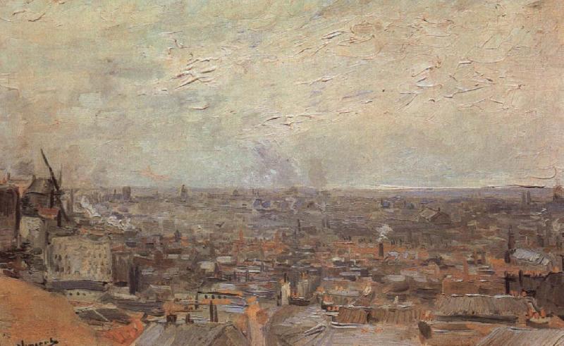 Vincent Van Gogh View of Paris From Montmatre